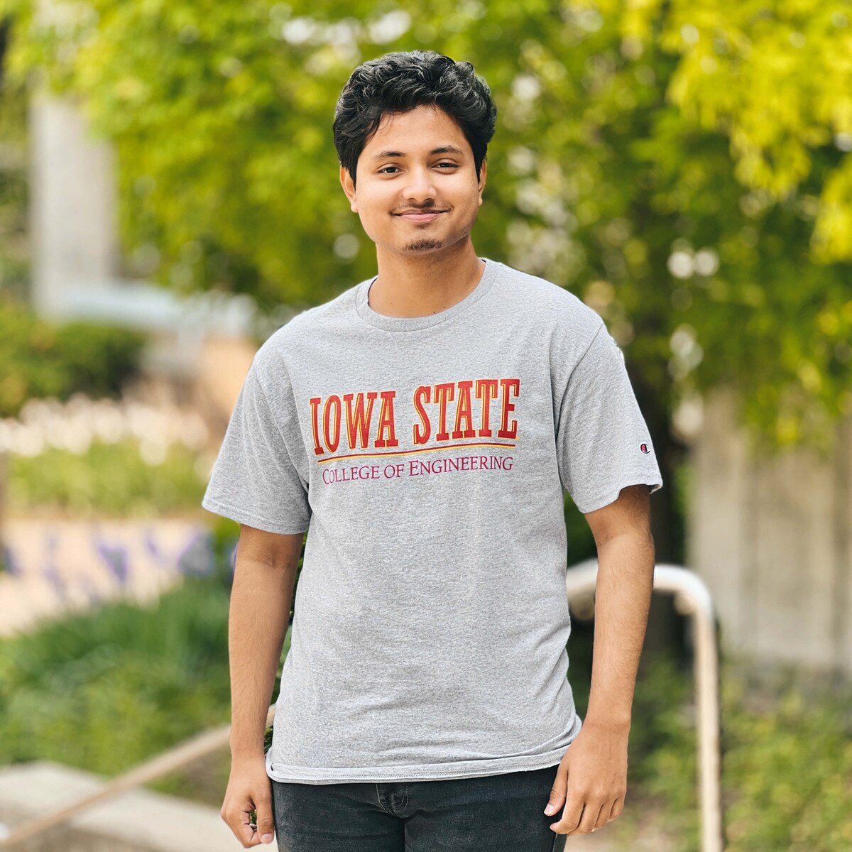 Champion® College of Engineering I-State Gray T-Shirt